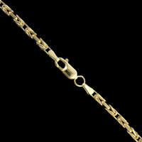 14K Yellow Gold Estate Byzantine Link Chain