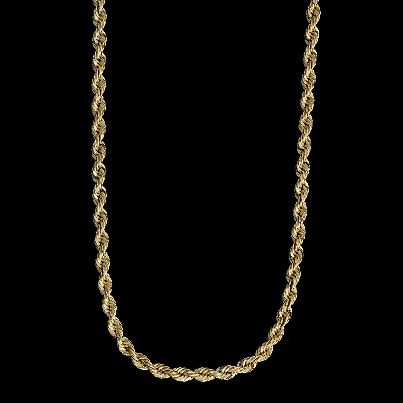 14K Yellow Gold Estate Rope Chain