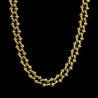 18K Yellow Gold Estate Fancy Link Chain