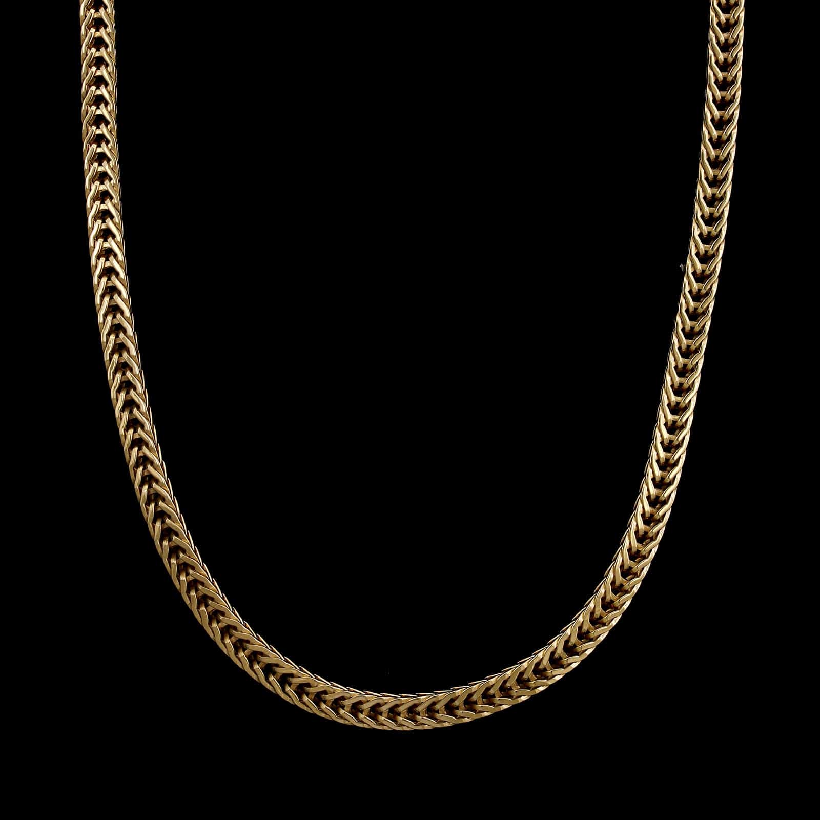 14K Yellow Gold Estate Woven Link Chain
