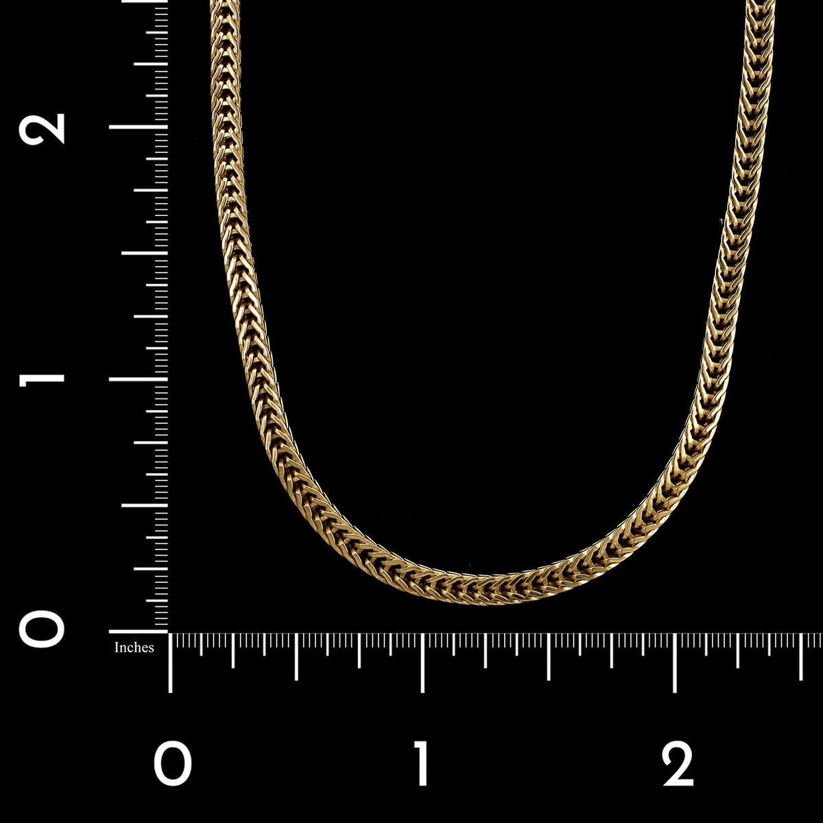 14K Yellow Gold Estate Woven Link Chain