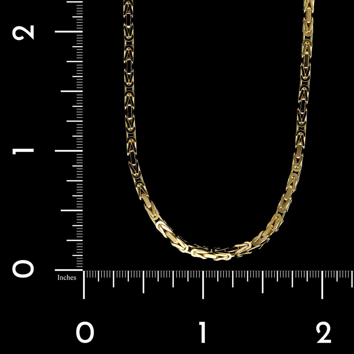 14K Yellow Gold Estate Byzantine Chain