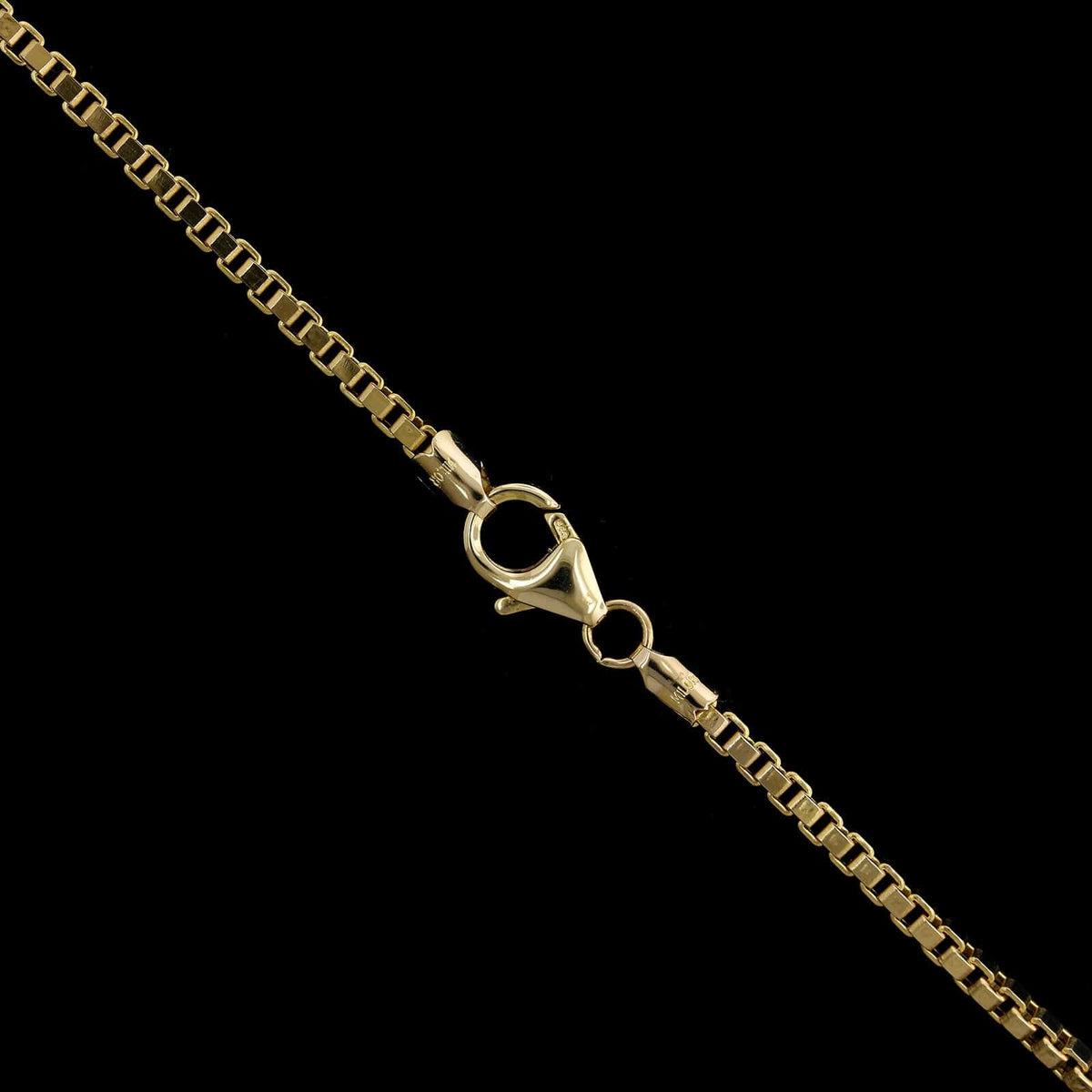 14K Yellow Gold Estate Hollow Box Chain