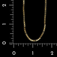 14K Yellow Gold Estate Hollow Box Chain