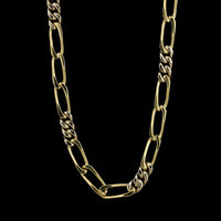 18K Yellow Gold Estate Figaro Link Chain
