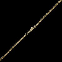 14K Yellow Gold Estate Diamond Cut Rope Chain