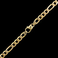 14K Yellow Gold Estate Hollow Figaro Link Chain