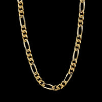 18K Yellow Gold Estate Figaro Link Chain