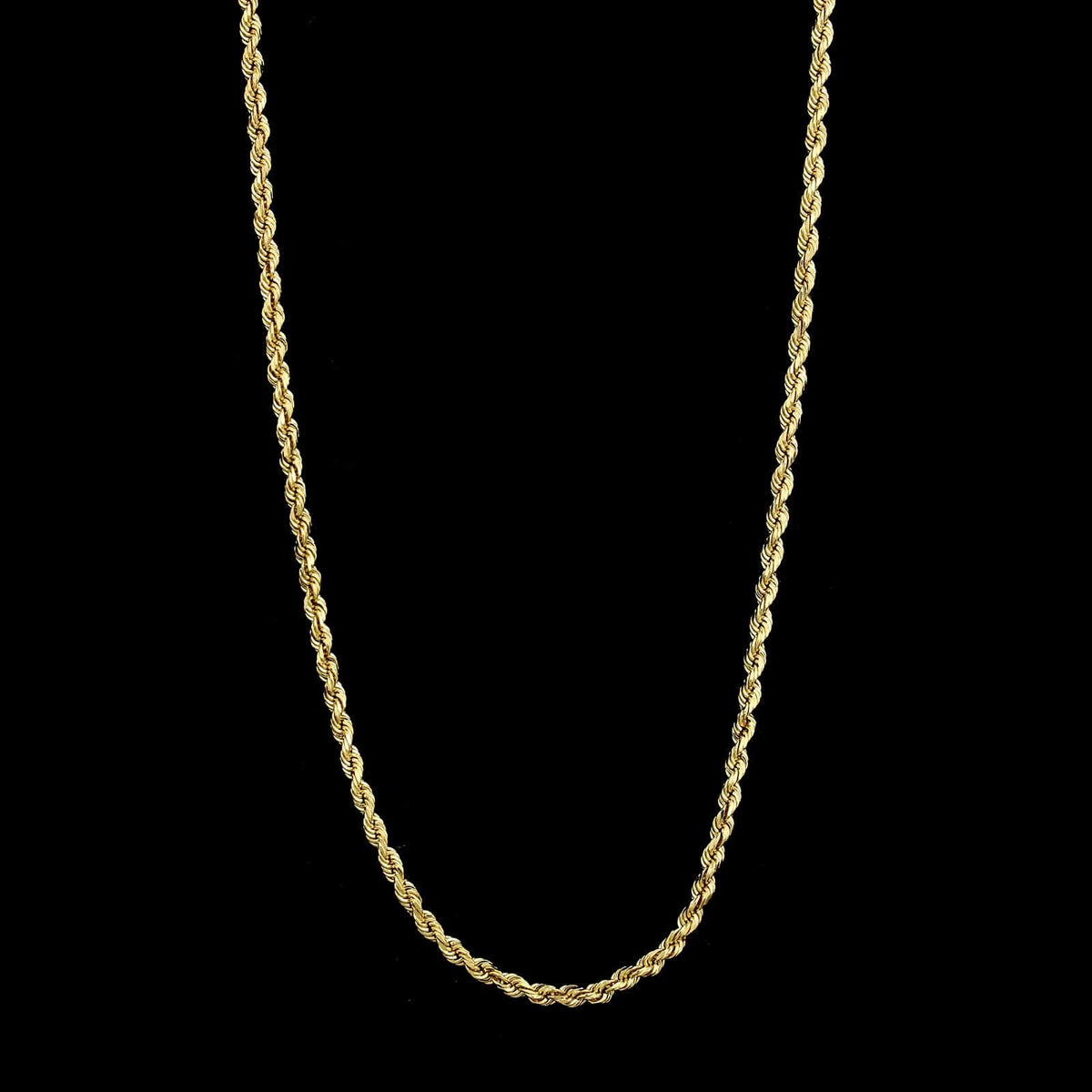 14K Yellow Gold Estate Rope Chain