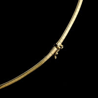 14K Yellow Gold Estate 3.00mm Omega Chain