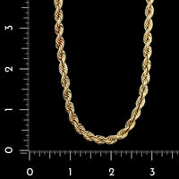 14K Yellow Gold Estate Rope Chain