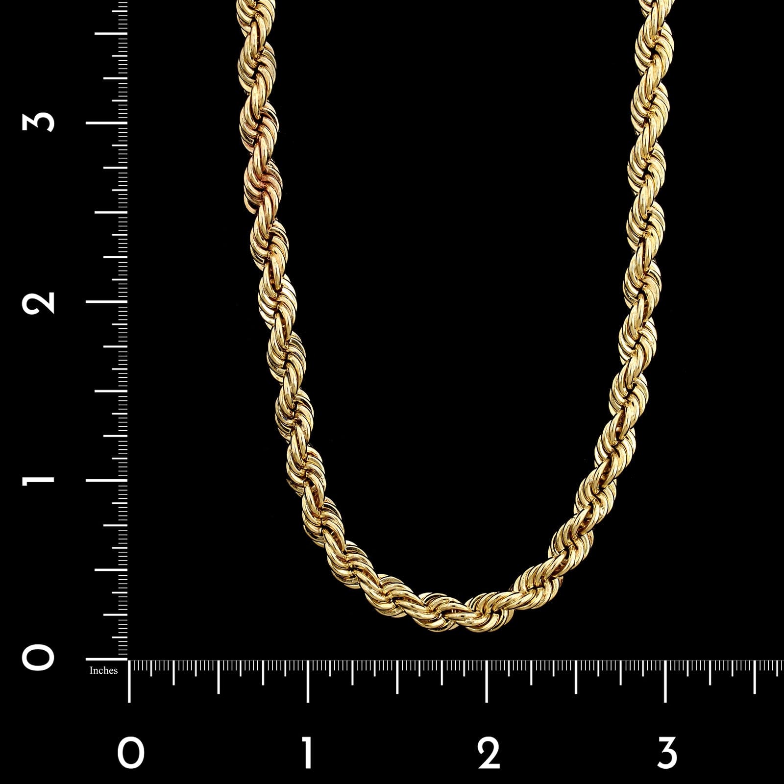 14K Yellow Gold Estate Rope Chain