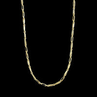 14K Yellow Gold Estate Flat Rope Chain