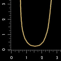 14K Yellow Gold Estate Twisted Link Chain