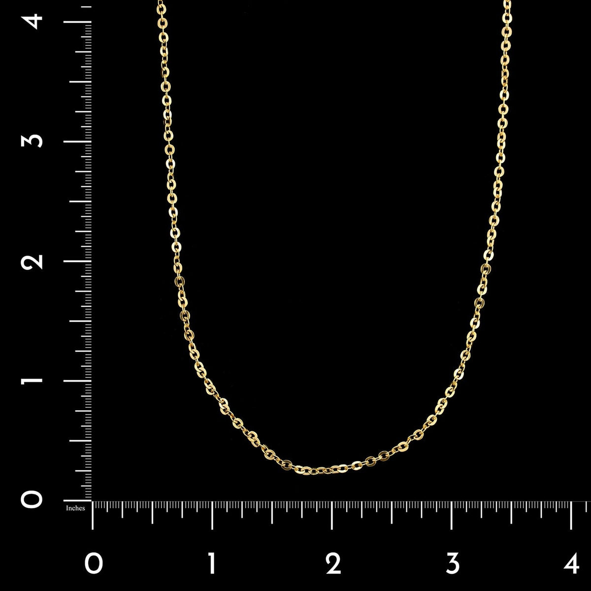18K Yellow Gold Estate Oval Link Chain