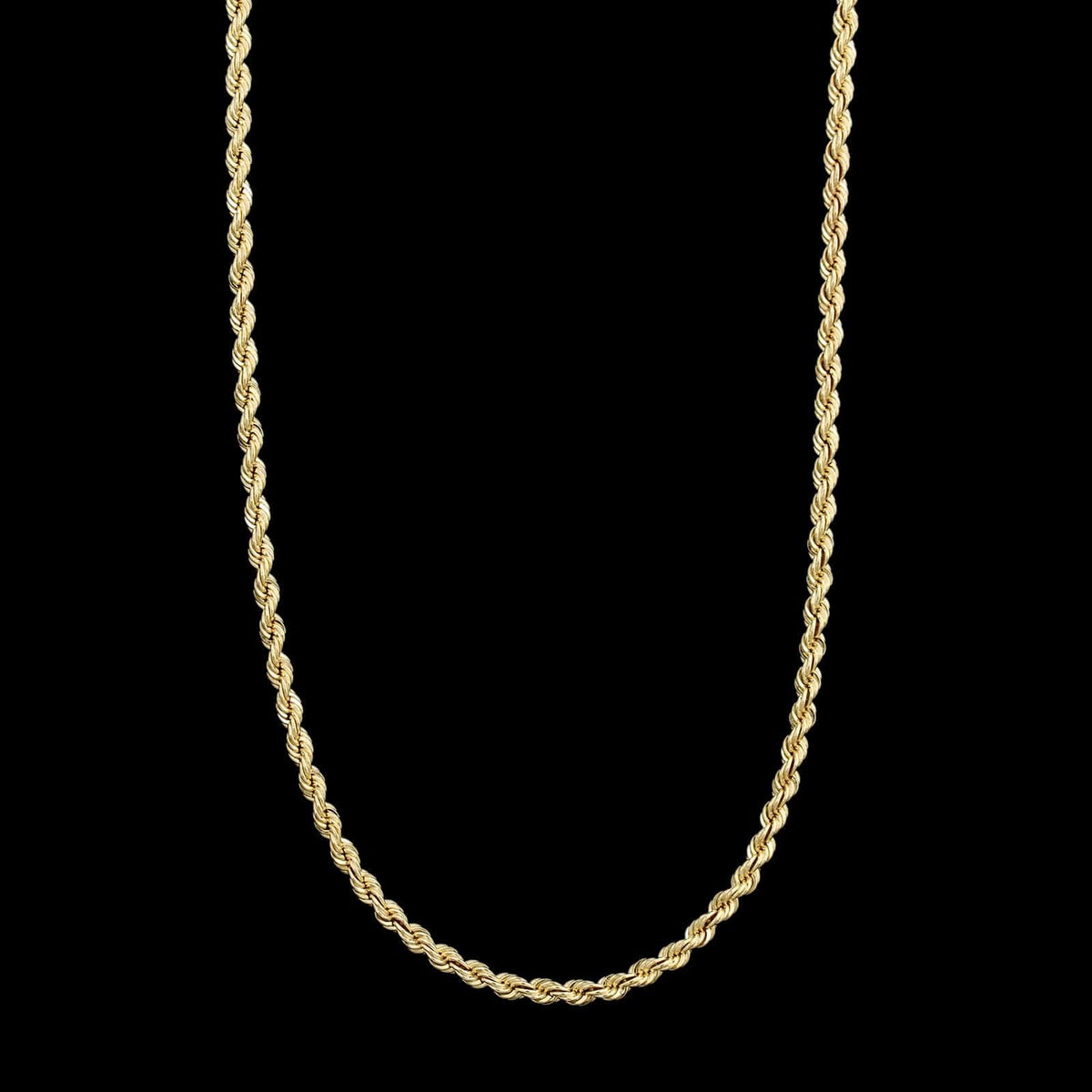 14K Yellow Gold Estate Rope Chain