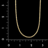 14K Yellow Gold Estate Rope Chain