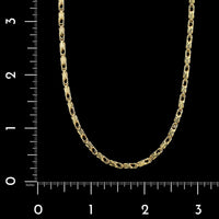 18K Yellow Gold estate Fancy Link Chain