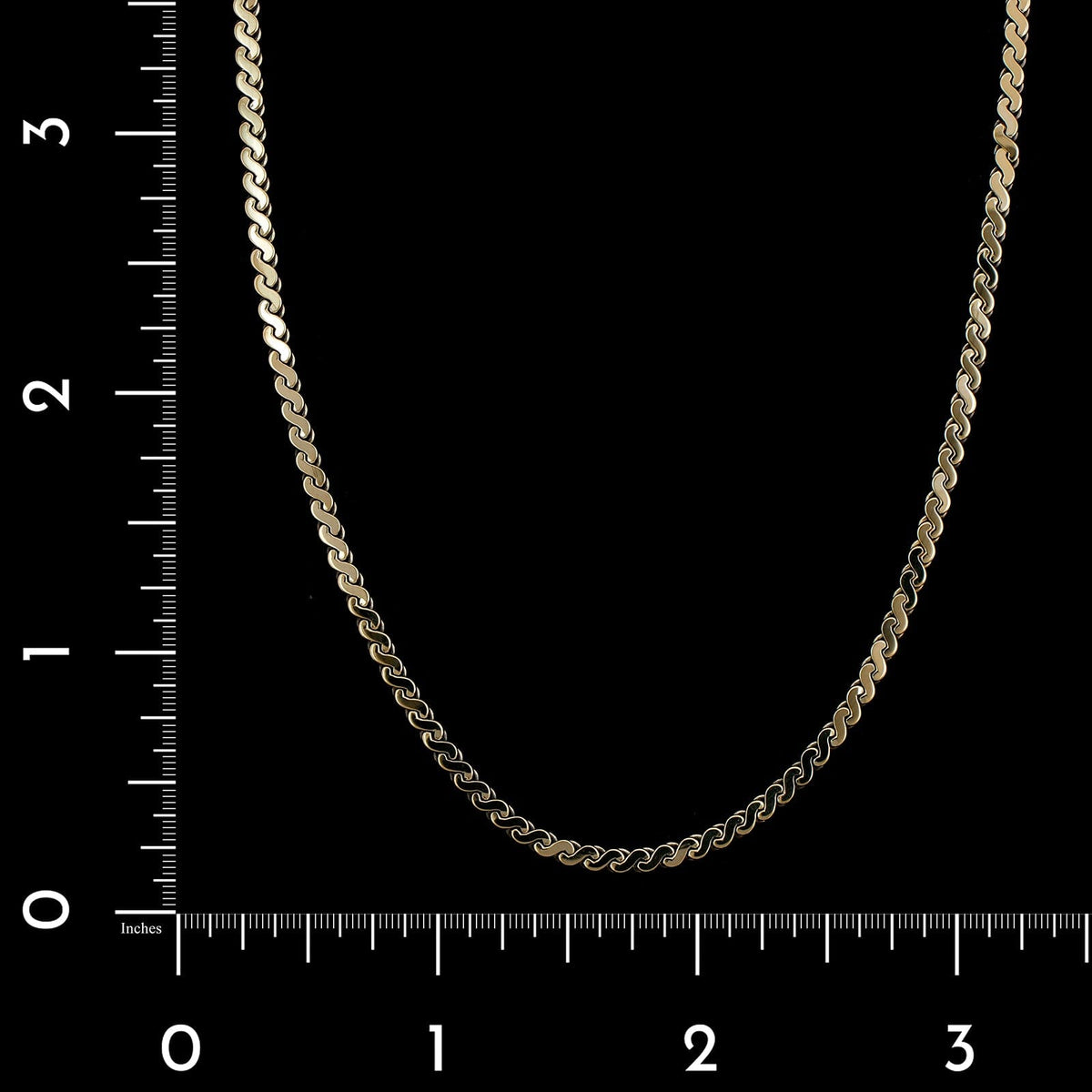 14K Yellow Gold Estate Serpentine Chain
