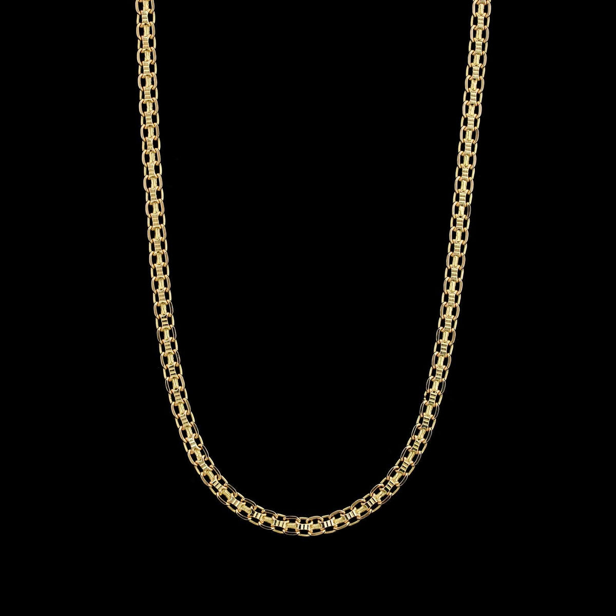14K Yellow Gold Estate Bismark Link Chain