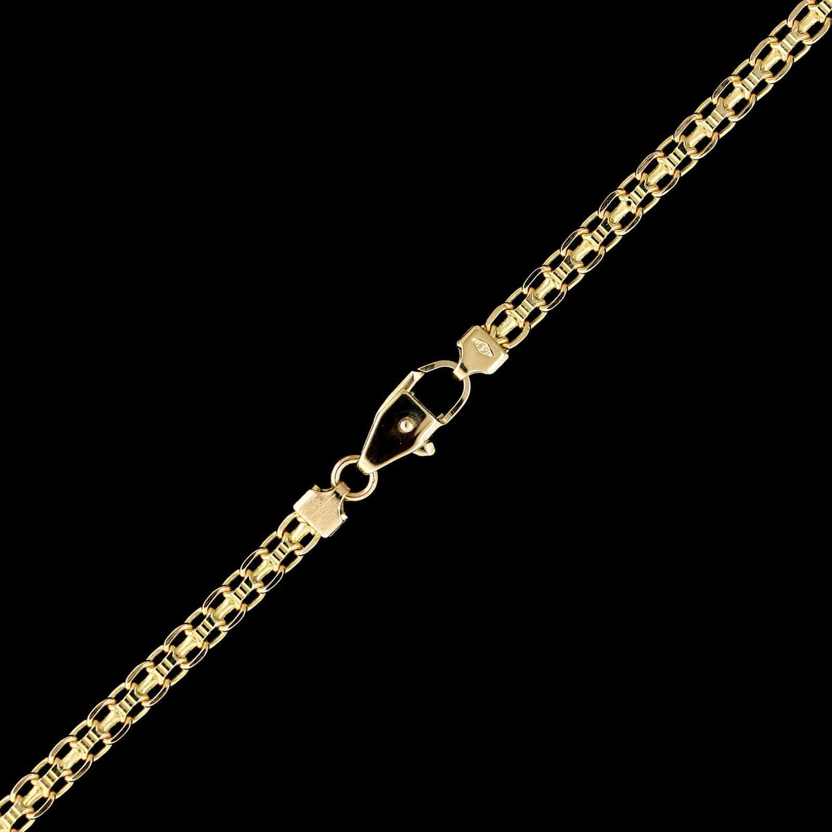14K Yellow Gold Estate Bismark Link Chain