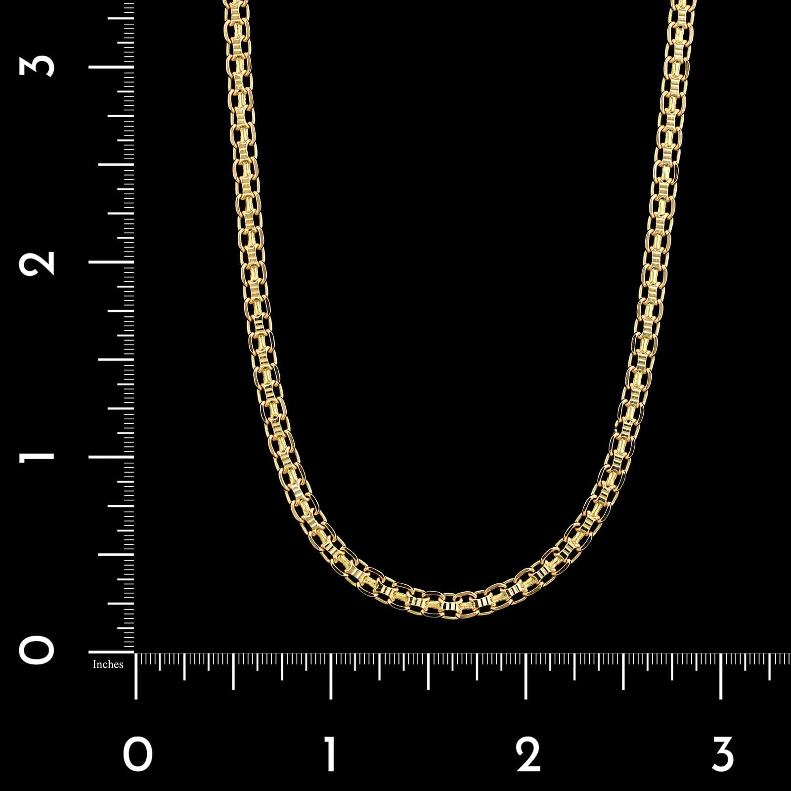 14K Yellow Gold Estate Bismark Link Chain