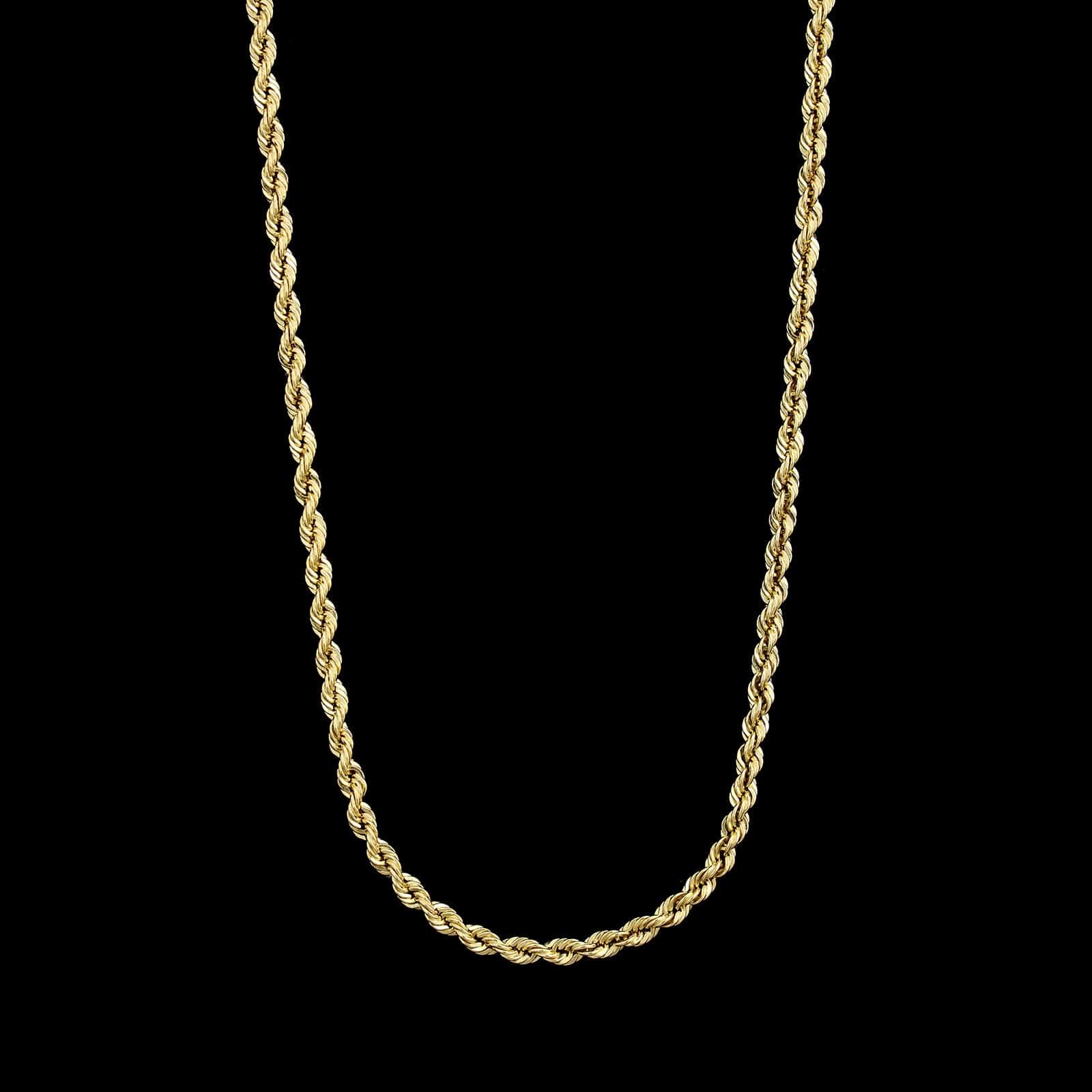 14K Yellow Gold Estate Rope Chain