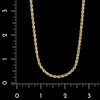 14K Yellow Gold Estate Rope Chain