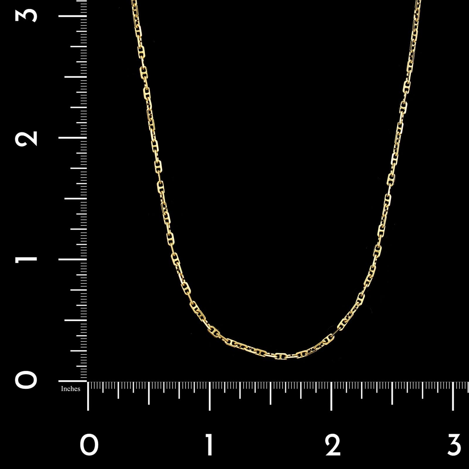 18K Yellow Gold Anchor Link Chain