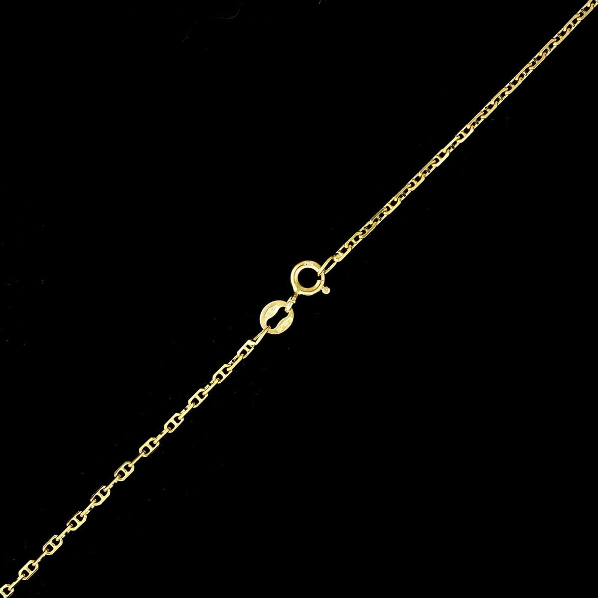 18K Yellow Gold Anchor Link Chain