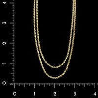 14K Yellow Gold Estate Rope Chain