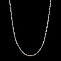 14K White Gold Estate Rope Chain