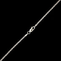 14K White Gold Estate Rope Chain