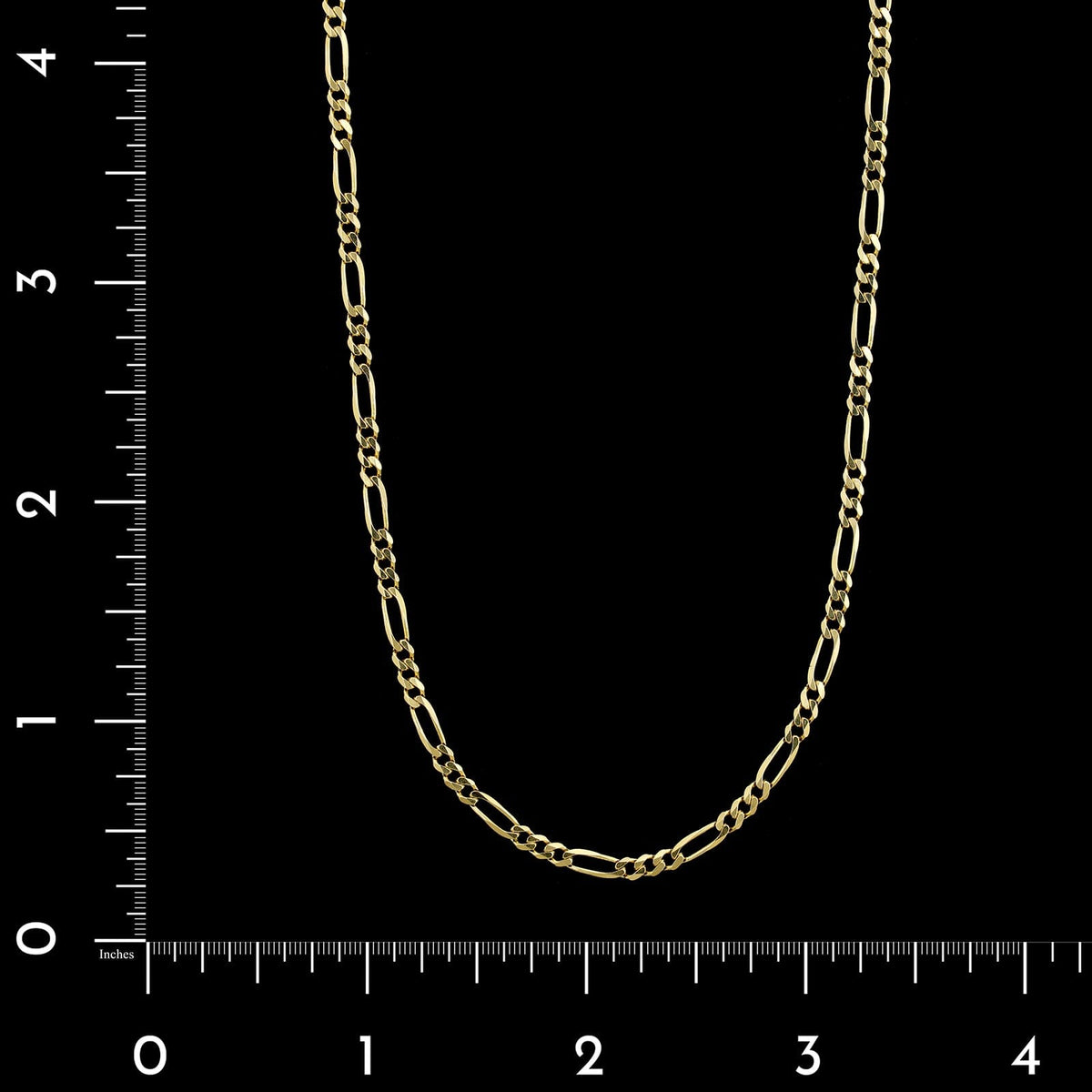 14K Yellow Gold Estate Figaro Chain