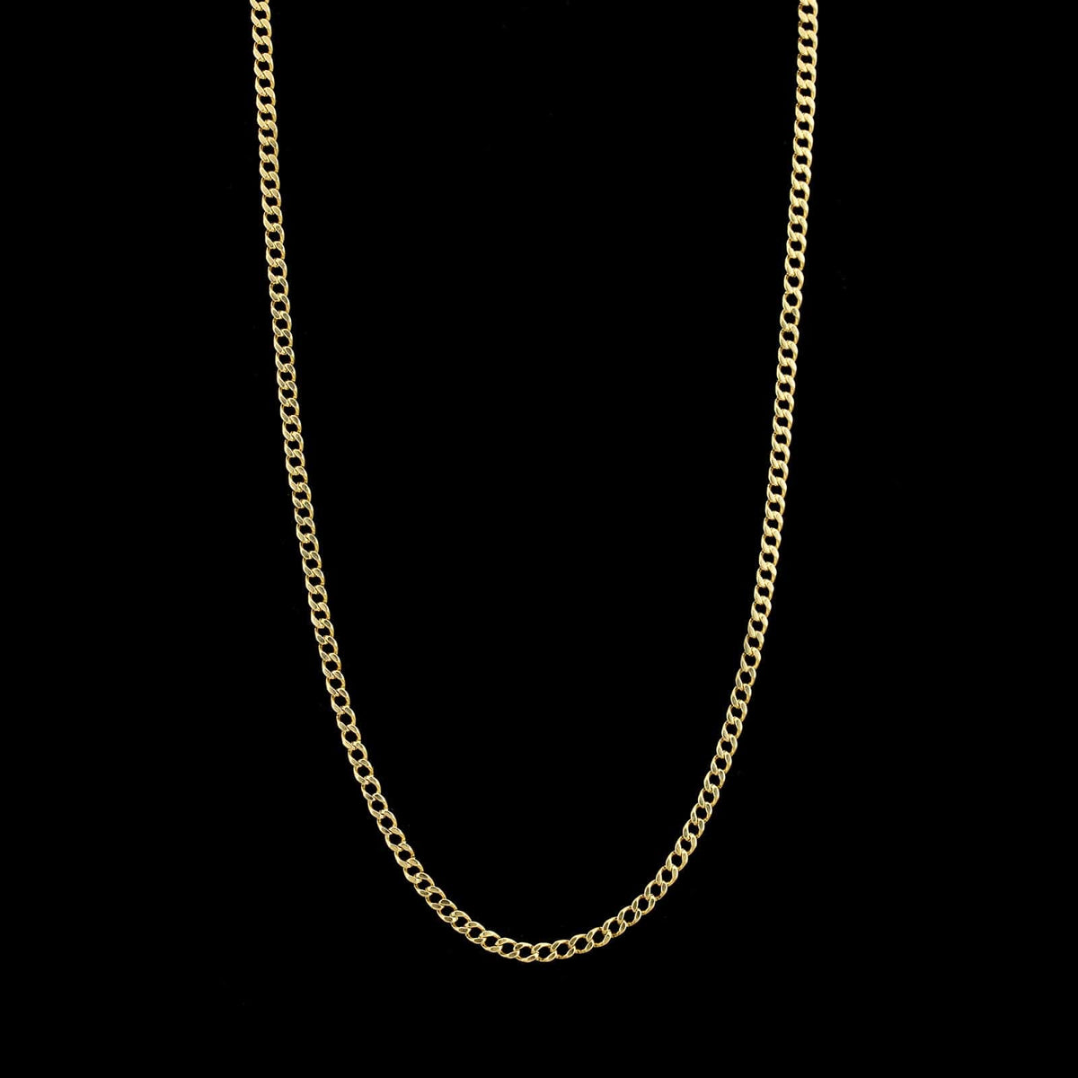 18K Yellow Gold Estate Curb Link Chain