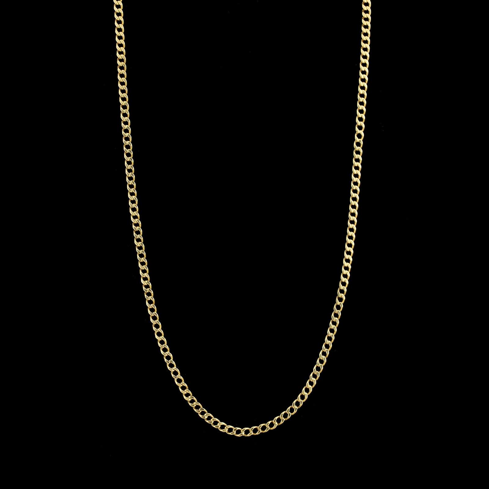 18K Yellow Gold Estate Curb Link Chain
