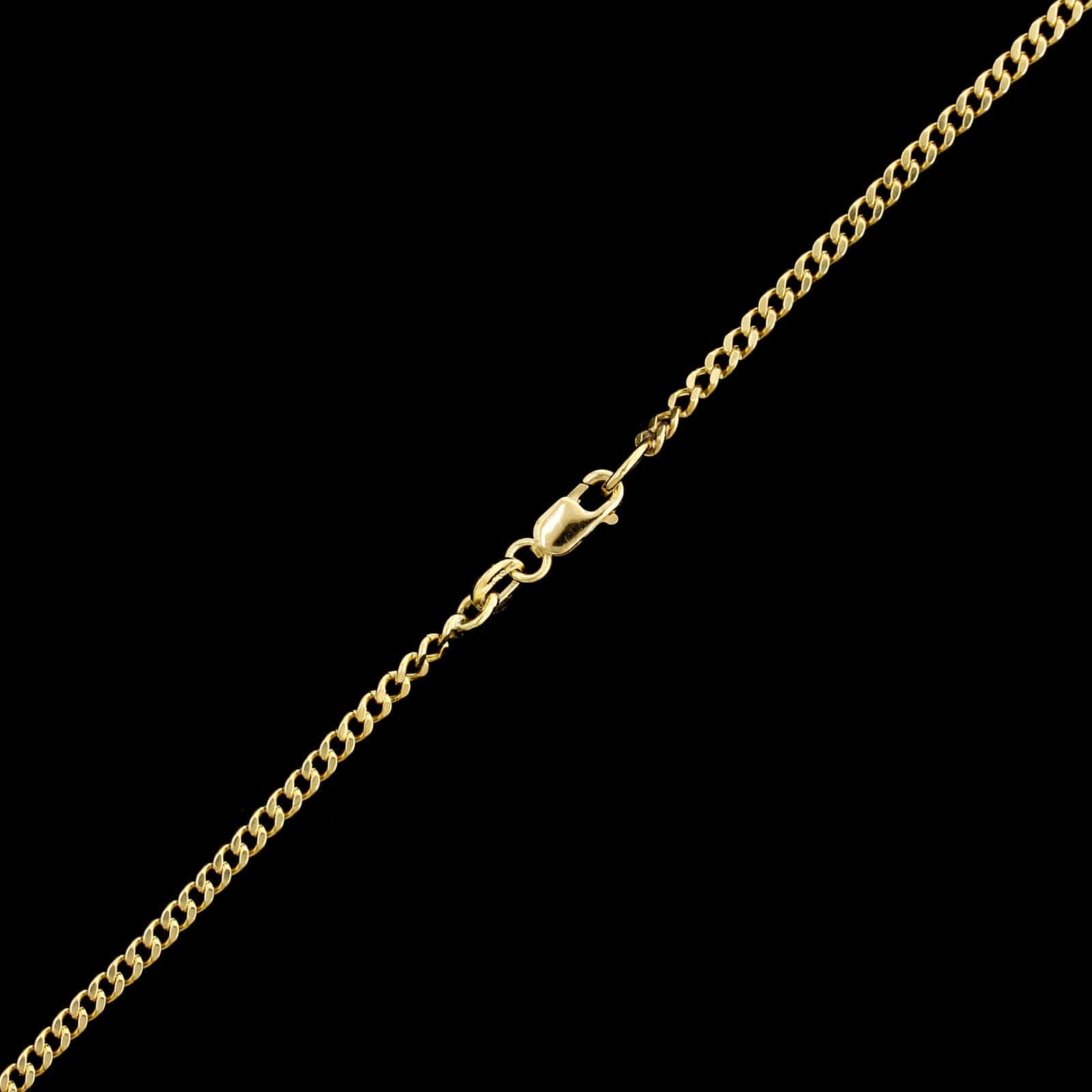 18K Yellow Gold Estate Curb Link Chain