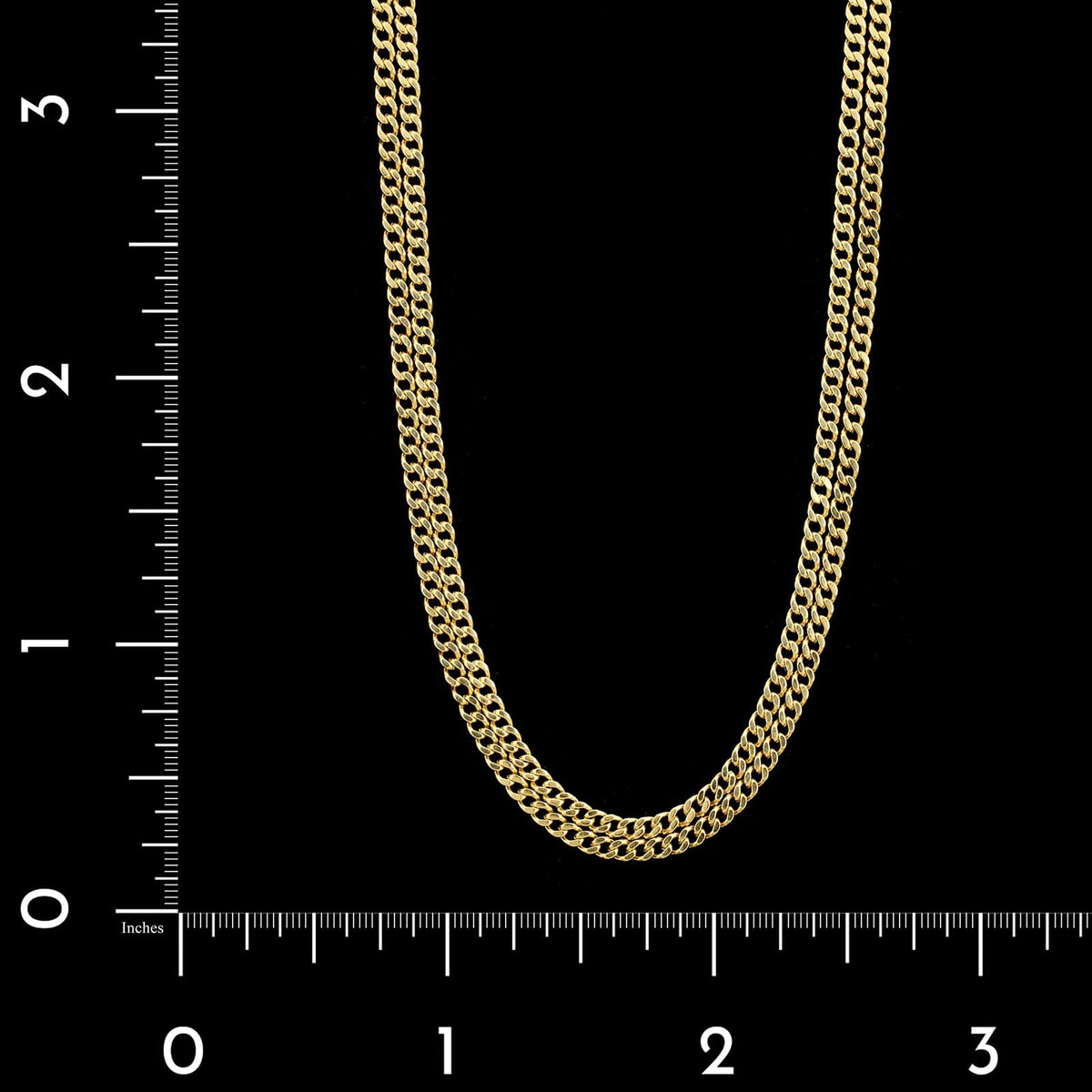 18K Yellow Gold Estate Curb Link Chain