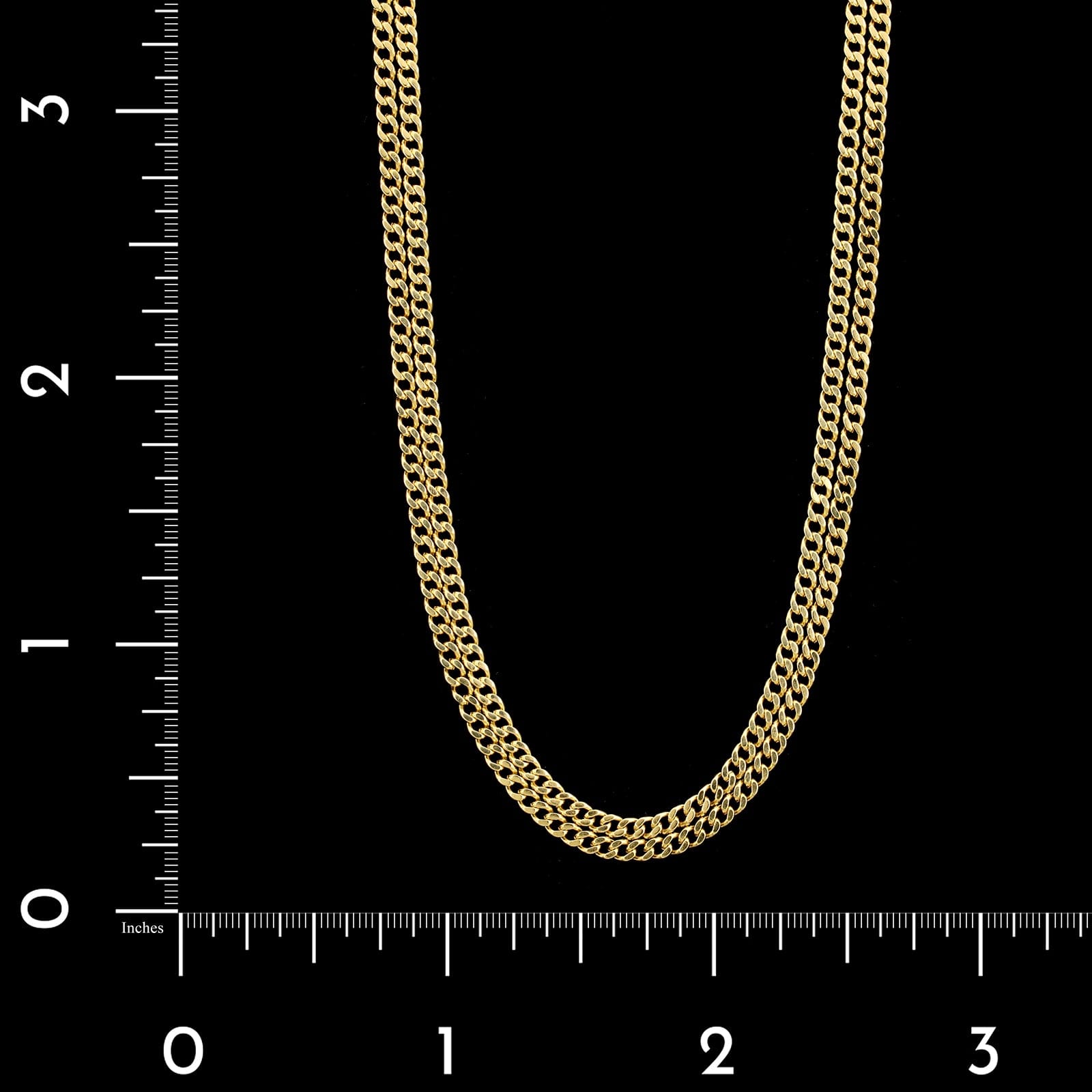 18K Yellow Gold Estate Curb Link Chain