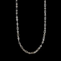 14K White Gold Estate Fancy Link Chain