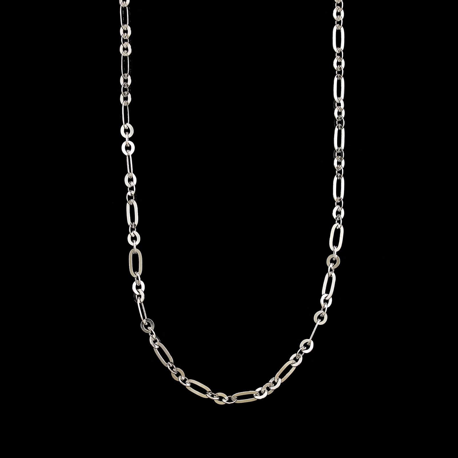 14K White Gold Estate Fancy Link Chain