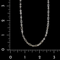 14K White Gold Estate Fancy Link Chain