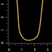 22K Yellow Gold Estate Rope Chain