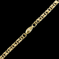 18K Yellow Gold Estate Fancy Link Chain
