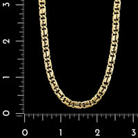 18K Yellow Gold Estate Fancy Link Chain