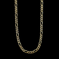 14K Yellow Gold Estate Figaro Link Chain