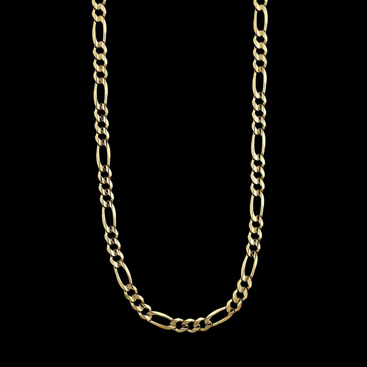 14K Yellow Gold Estate Figaro Link Chain