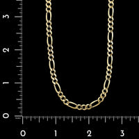14K Yellow Gold Estate Figaro Link Chain