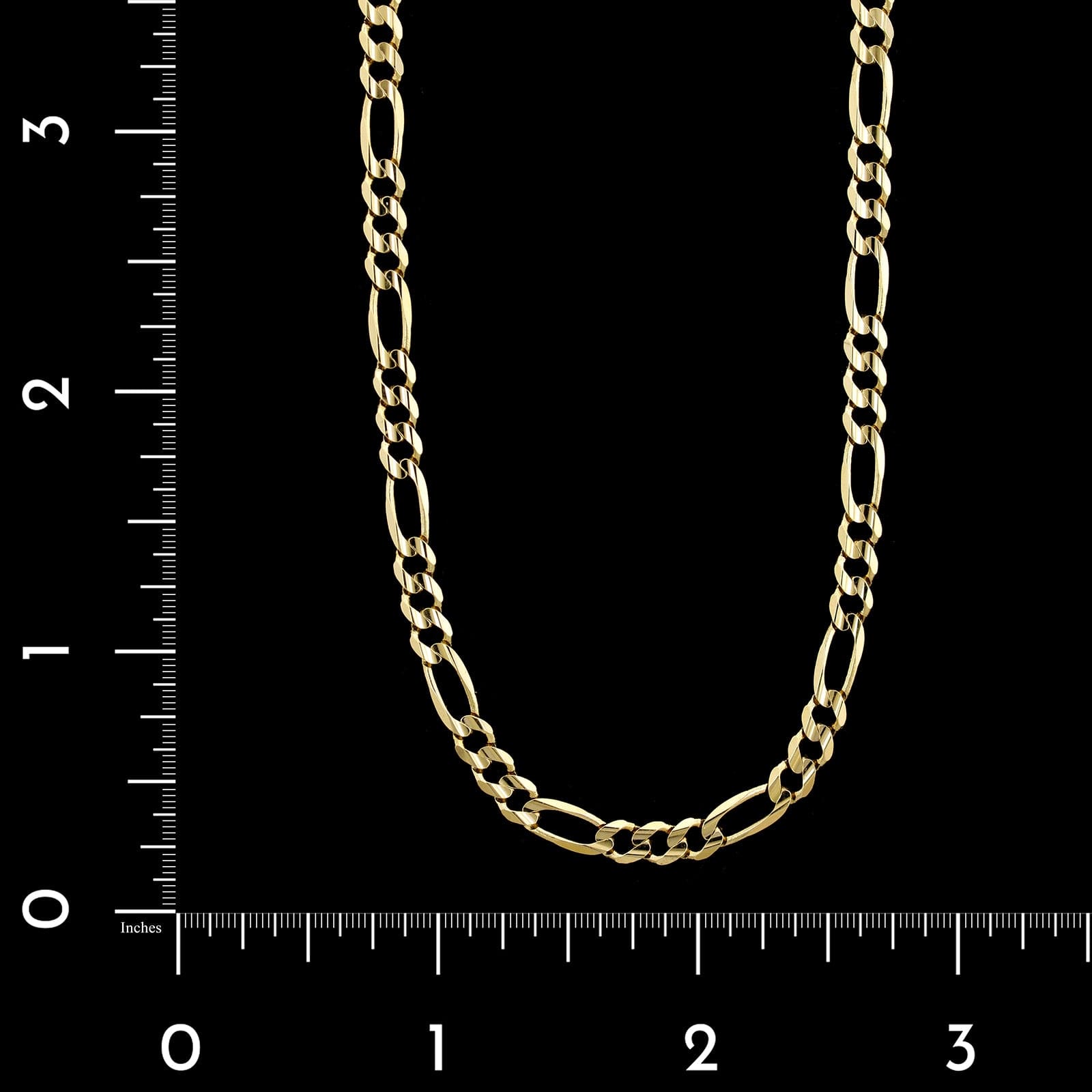 14K Yellow Gold Estate Figaro Link Chain