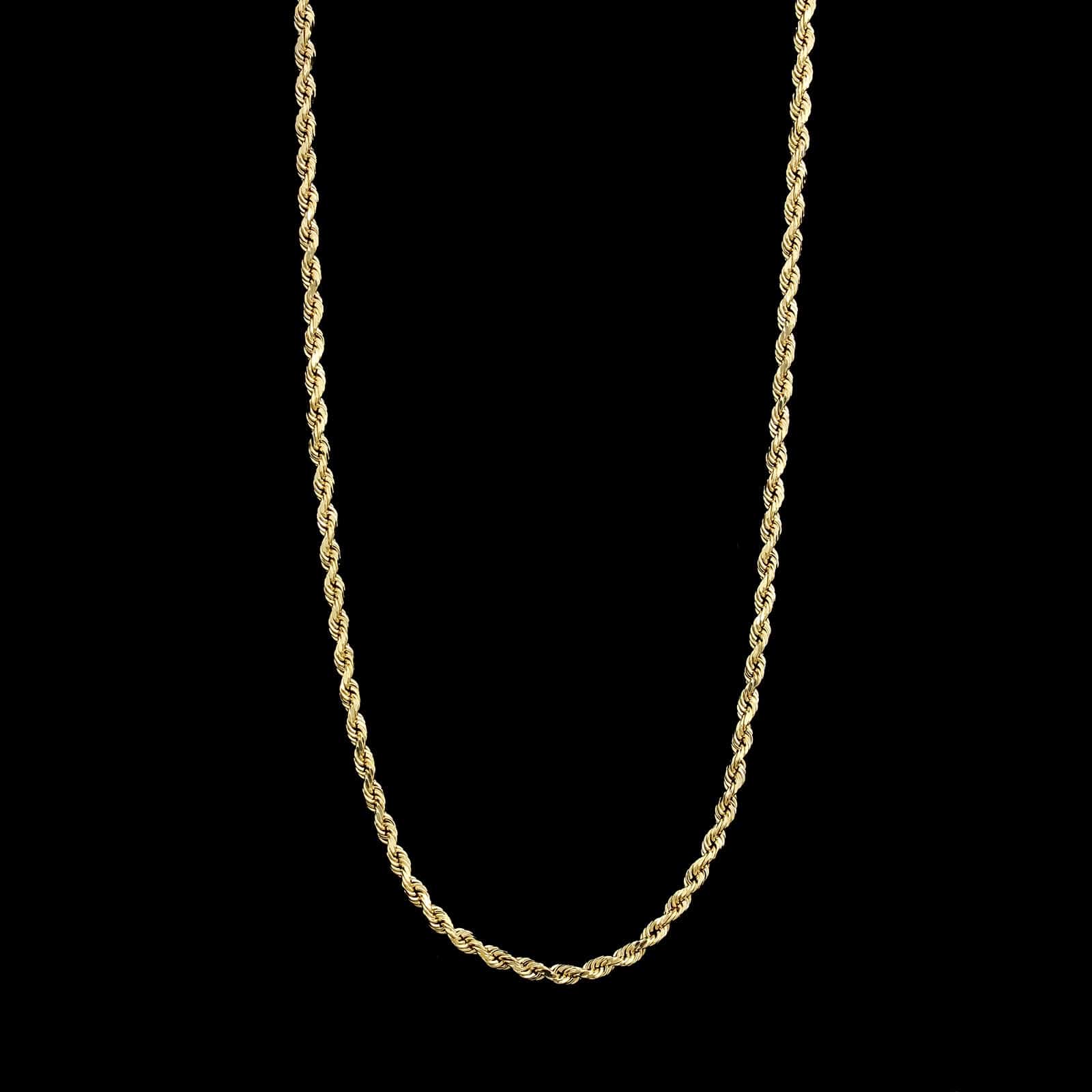 14K Yellow Gold Estate Rope Chain
